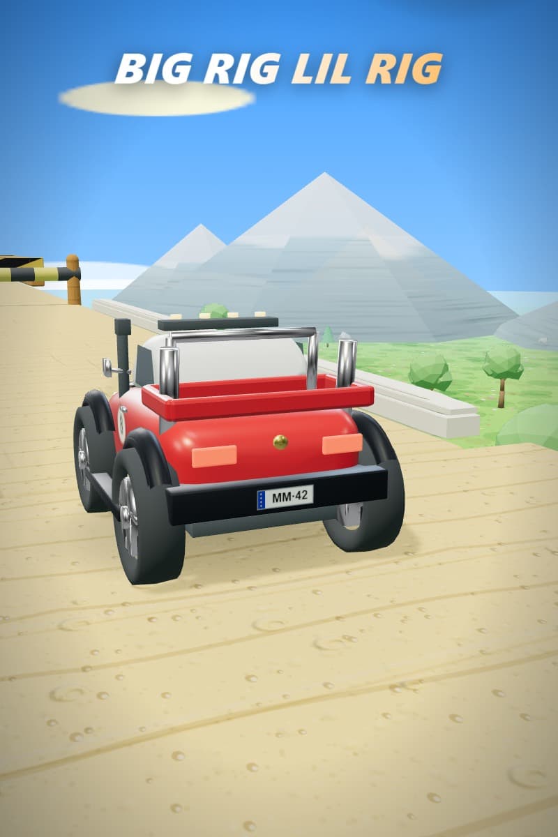 BIG RIG LIL RIG gameplay on a phone-shaped screen